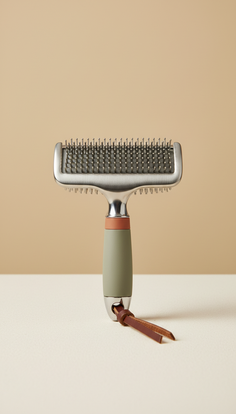 Ergonomic Slicker Grooming Brush